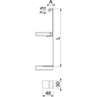 6363886 Obo AHB 22 314 FT Abhängebügel für Weitspannsysteme 46x30x314 Stahl ta Produktbild Additional View 1 S