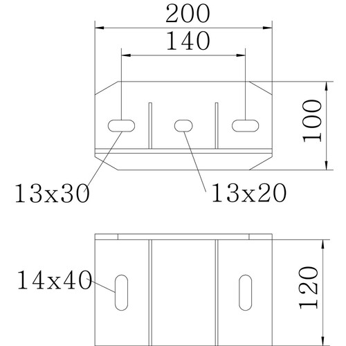 6019532 Obo BW US 7 FT Befestigungswinkel für US 7 Stiel 200x1 Produktbild Additional View 1 L