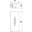 7368428 Obo SA UDHOME4/9 M Schnurauslass für UDHOME4 und UDHOME9 92,3x40x24mm Me Produktbild Additional View 1 S