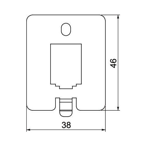 7368492 Obo DTP UH1 B Datentechnikplatte für UDHOME-ONE Typ B 38x46x1,5 Edelstah Produktbild Additional View 1 L