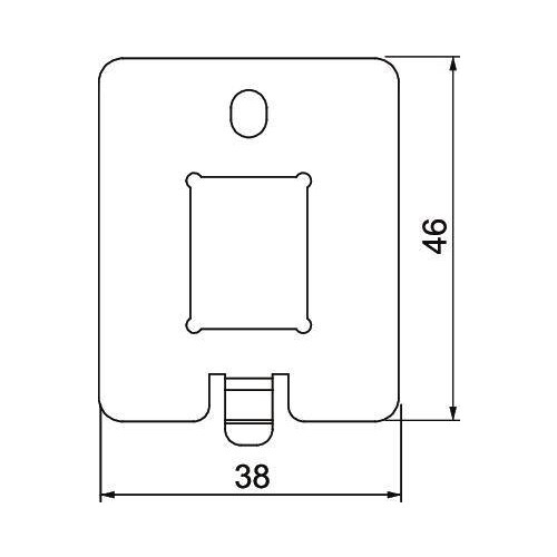 7368494 Obo DTP UH1 C Datentechnikplatte für UDHOME-ONE Typ C 38x46x1,5 Edelstah Produktbild Additional View 1 L