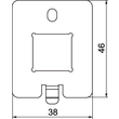 7368496 Obo DTP UH1 LE Datentechnikplatte für UDHOME-ONE Typ L Produktbild Additional View 1 S