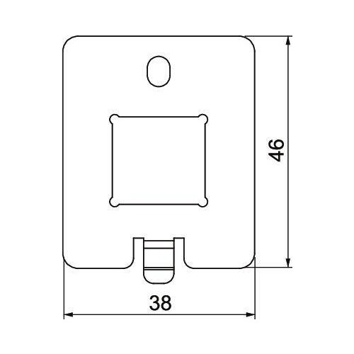 7368496 Obo DTP UH1 LE Datentechnikplatte für UDHOME-ONE Typ L Produktbild Additional View 1 L