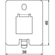 7368498 Obo DTP UH1 F Datentechnikplatte für UDHOME-ONE Typ F 38x46x1,5 Edelstah Produktbild Additional View 1 S