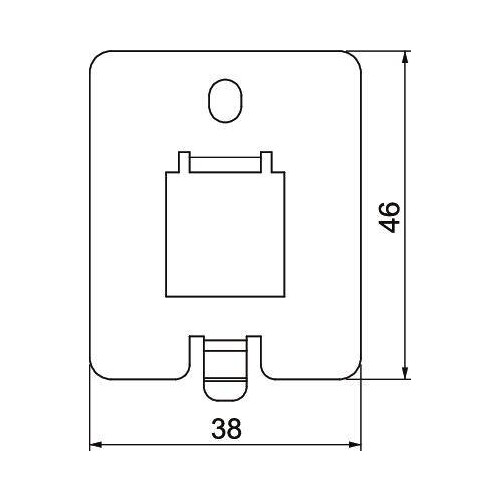 7368498 Obo DTP UH1 F Datentechnikplatte für UDHOME-ONE Typ F 38x46x1,5 Edelstah Produktbild Additional View 1 L