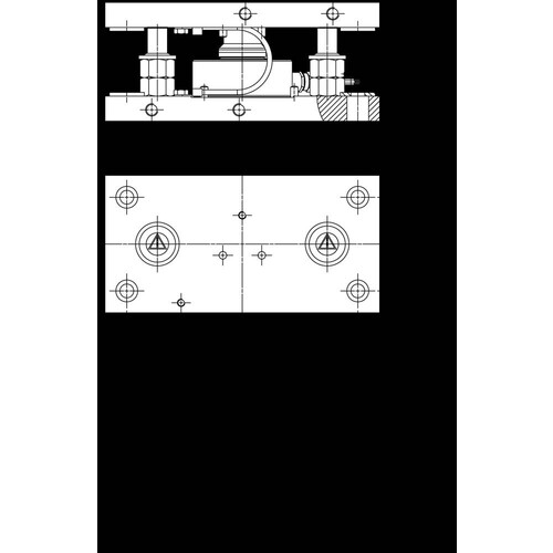 7MH5713-3JA00 Siemens EINBAUEINHEIT FUER WAEGEZELLEN SIWAREX WL280 RN-S SA 60kg, Produktbild Front View L