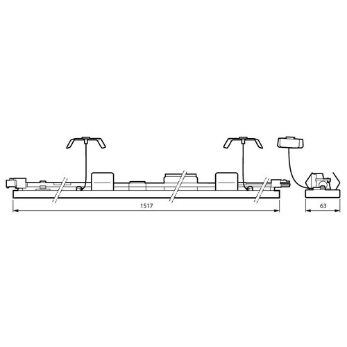 44055599 PhilipsLeuchten LL515S 46S_57S/840 WB PSU UNIV TW3 WH Produktbild Additional View 3 L