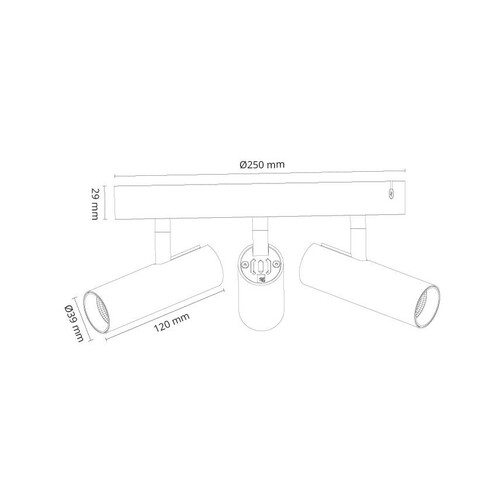 320680 SG Leuchten TUBE MICRO Blendring weiß Ø39 3er- PACK Produktbild Additional View 1 L