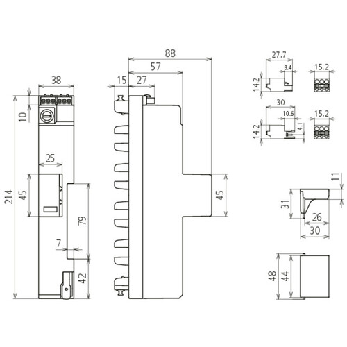 909396 Dehn Kombi-Ableiter Typ1+2+3 DEHNshield ZP Basic 2 SG für TT und TN- Produktbild Additional View 3 L
