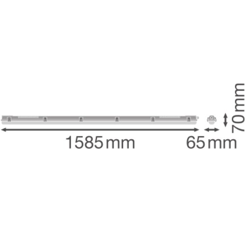 4099854118159 Ledvance DP HOUSING 1500 P 1XLAMP IP65 Produktbild Additional View 1 L