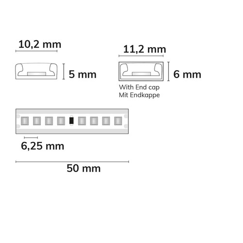 115665 Isoled LED AQUA940 PU Linear Flexband, 24V, 12W, IP68, neutralweiß,  Produktbild Additional View 1 L