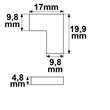 115964 Isoled Kontakt Eckverbinder 2-Pol ig 8mm Produktbild Additional View 1 S