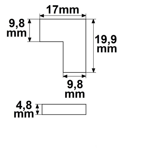 115964 Isoled Kontakt Eckverbinder 2-Pol ig 8mm Produktbild Additional View 1 L