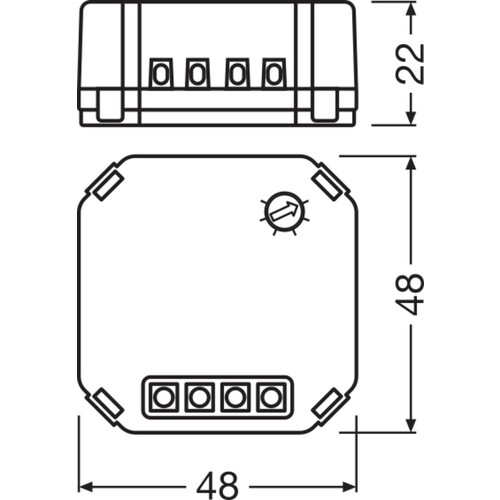 4052899631625 Osram DALI PCU TW kompaktes Steuergerät für Standardtaster Produktbild Additional View 3 L