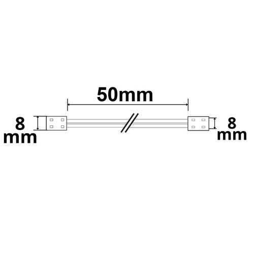 114866 Isoled Clip- Verbinder mit Kabel Universal (max. 5A) für 2- pol. IP20 Fl Produktbild Additional View 1 L