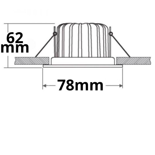 115080 Isoled LED Einbaustrahler Sys- 68 MiniAMP, 8W, 24V DC, 3000K, dimmbar (ex Produktbild Additional View 1 L