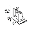 116218 Isoled Endkappe f. 3Phasenschiene schwarz Produktbild Additional View 1 S