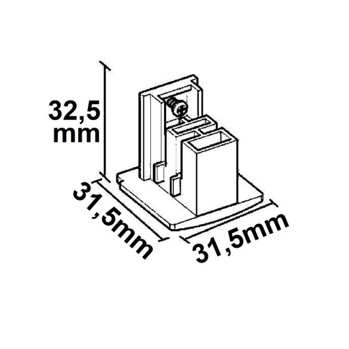 116218 Isoled Endkappe f. 3Phasenschiene schwarz Produktbild Additional View 1 L