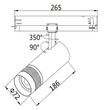 116117 Isoled 3Phasen LED Strahler DALI 24W 20-55° 3000K schwarz Produktbild Additional View 1 S