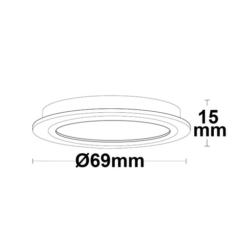 114681 Isoled LED Möbeleinbaustrahler MiniAMP silber, 4W, 60°, 24V DC warmwei Produktbild Additional View 1 L