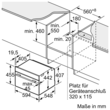 CSG7361B1 Bosch Kompaktdampfbackofen Einbau 60 x 45 cm, Schwarz  Serie 8 Produktbild Additional View 2 S