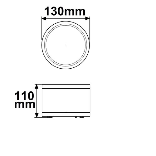 115593 Isoled LED Deckenaufbaustrahler IP65, schwarz, 25W, ColorSwitch 3000|40 Produktbild Additional View 1 L