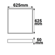 115614 Isoled Aufbaurahmen weiß RAL 9016, Höhe 5cm, für LED Panels 625x625, Produktbild Additional View 1 S