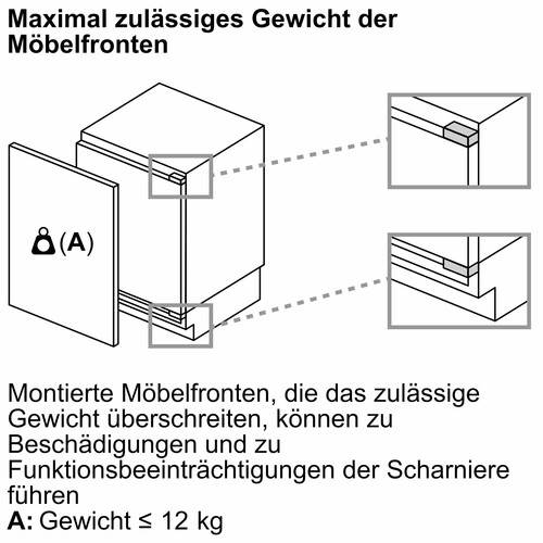 KUL22VFD0 Bosch Unterbau-Kühlautomat 82x60 cm integrierbar Produktbild Additional View 5 L