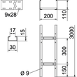 6207302 Obo SLCS 1120 3 FT Kabelleiter Sprosse ungelocht, geschweißt 110x200x3 Produktbild Additional View 1 S