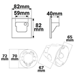 115606 Isoled LED Wandeinbauleuchte Sys- Wall68 230V, mit PIR Sensor, 2W, Colors Produktbild Additional View 1 S