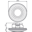 1039052 Theben Luxa 103 S360-12 KNX UP WH Präsenzmelder Produktbild Additional View 1 S