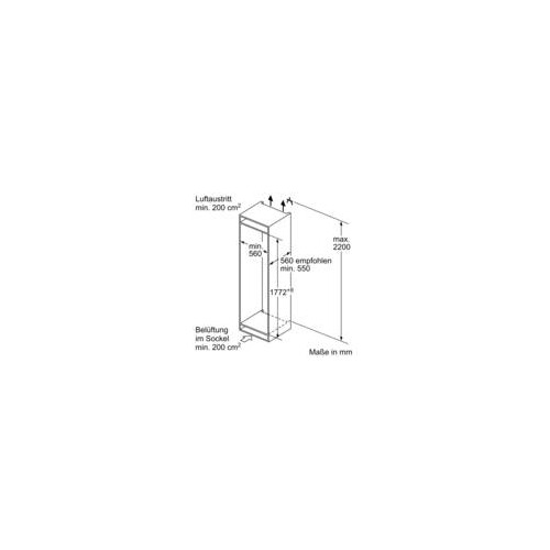 KIV865SE0 Bosch Geräte Einbau-Kühl- Gefrierkombination Produktbild Additional View 5 L