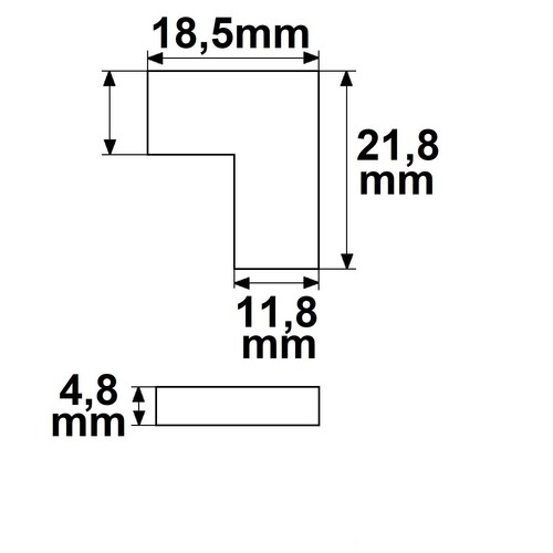 115965 Isoled Kontakt-Eckverbinder (max. 5A) K2-210 für 2-pol. IP20 Flexstripes  Produktbild Additional View 1 L