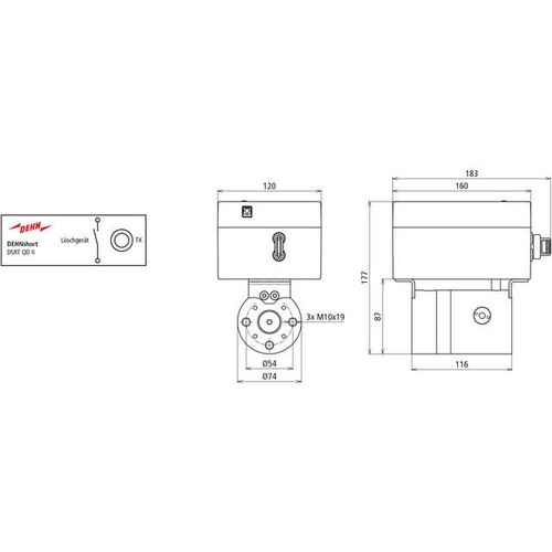 782002 Dehn DEHNshort QD II Löschgerät Produktbild Additional View 2 L