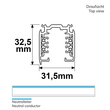 116210 Isoled 3-Phasen DALI Aufbauschiene 2m, schwarz Produktbild Additional View 1 S