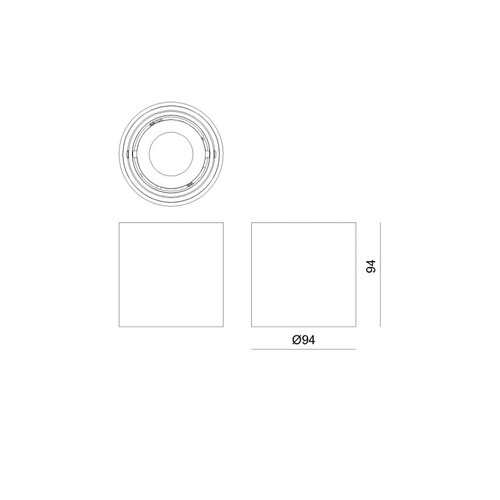 222-00009 Molto Luce QANA ROUND SD DECKENAUFBAULEUCHTE weiß 1x QPAR 16 8W  Produktbild Additional View 1 L