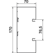 6277600 Obo GS-S70170RW Geräteeinbaukanal symmetrisch 70x170x20 Produktbild 1 S