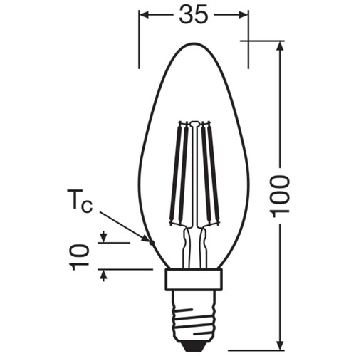 4099854253386 Ledvance LEDCLB60 DIM 5.9W 827 FILFR E14 P Produktbild Additional View 2 L