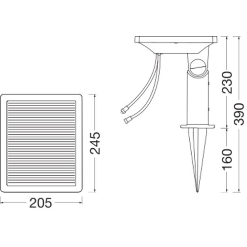 4058075834620 Ledvance ENDURA HYBRID SOLAR PANEL BK Produktbild Additional View 1 L