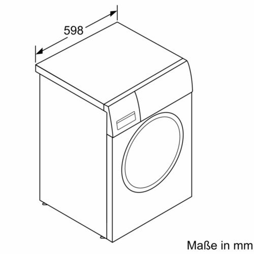 WAN282H3 Bosch Waschmaschine 7kg 1400U/m Serie 4 EcoSilenc Drive, Speed Perfect Produktbild Additional View 5 L