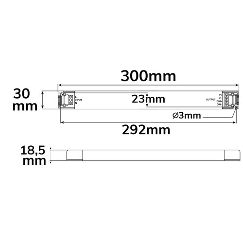 116598 Isoled LED PWM-Trafo 24V/DC, 0- 60W, ultraslim, dimmbar, SELV Produktbild Additional View 1 L