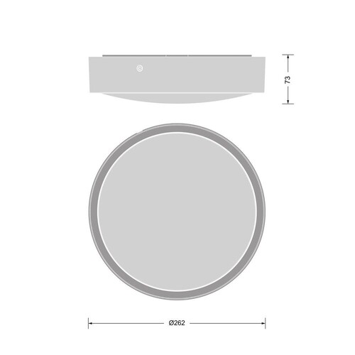 4099854286100 Ledvance BLKH RD 250 P9.5W CPS WT 3000/4000K Wand/Deckenleuchte Produktbild Additional View 4 L