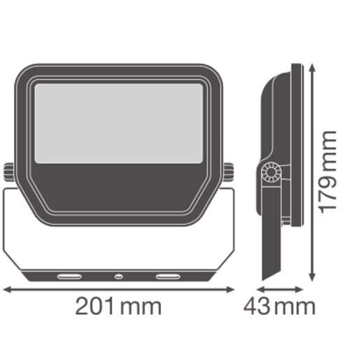 4099854305924 Ledvance PFM50 LED Fluter 41W 830 schwarz Produktbild Additional View 1 L