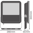 4099854306280 Ledvance FL 150 P 100W 15KLM 840 PS SY100BK Produktbild Additional View 1 S