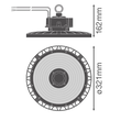 4058075844391 Ledvance HB P 200W 865 110DEG IP66 PS Produktbild Additional View 1 S