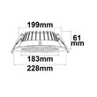116013 Isoled LED Downlight Reflektor 18W, 60°, 150lm/W, UGR<19, ColorSwitch  Produktbild Additional View 1 S