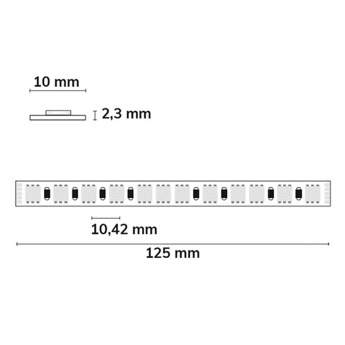 115585 Isoled LED RGB+WW 48V Flexband, 19W, IP20 Produktbild Additional View 1 L