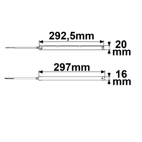 116106 Isoled Track48 Inline-Trafo flat schwarz, 100W, 48V DC Produktbild Additional View 1 L