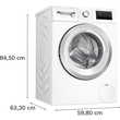 WAN282H4 Bosch Waschvollautomat 8 kg, 1400 U/min. Produktbild Additional View 5 S