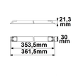 116207 Isoled LED CCT PWM-Trafo 24V/DC, 0-60W, 2 Kanal, ultraslim, Push/DALI-2  Produktbild Additional View 1 S